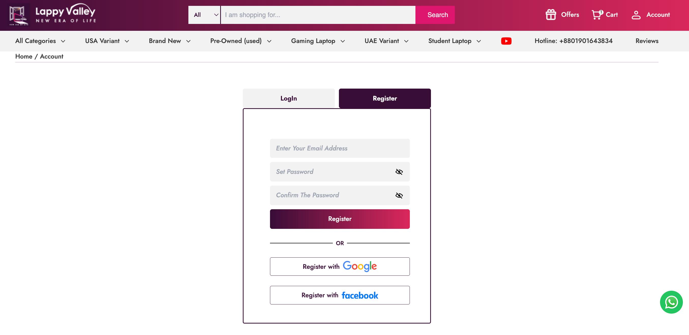 Lappy Valley - Online laptop shop - eCommerce Platform